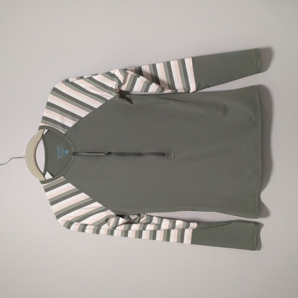 Carve Designs Kona Rash Guard Swim Top Long Sleeve with Front Zip Size XS